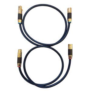 NEW! Pair of 1M/3.3Ft 3-Pin XLR Male to XLR Female Microphone Cable